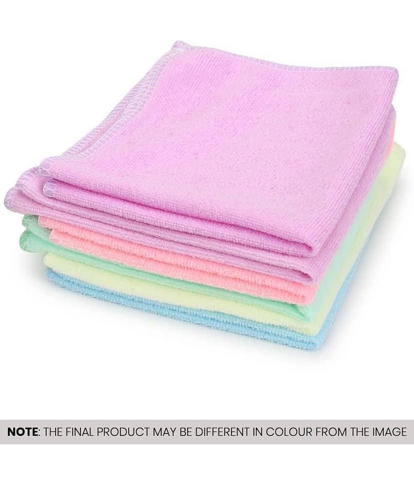 PROGIENCE - Multicolor 250 GSM Microfiber Car Cleaning Cloth For Automobile car accessories( Pack of 6 )