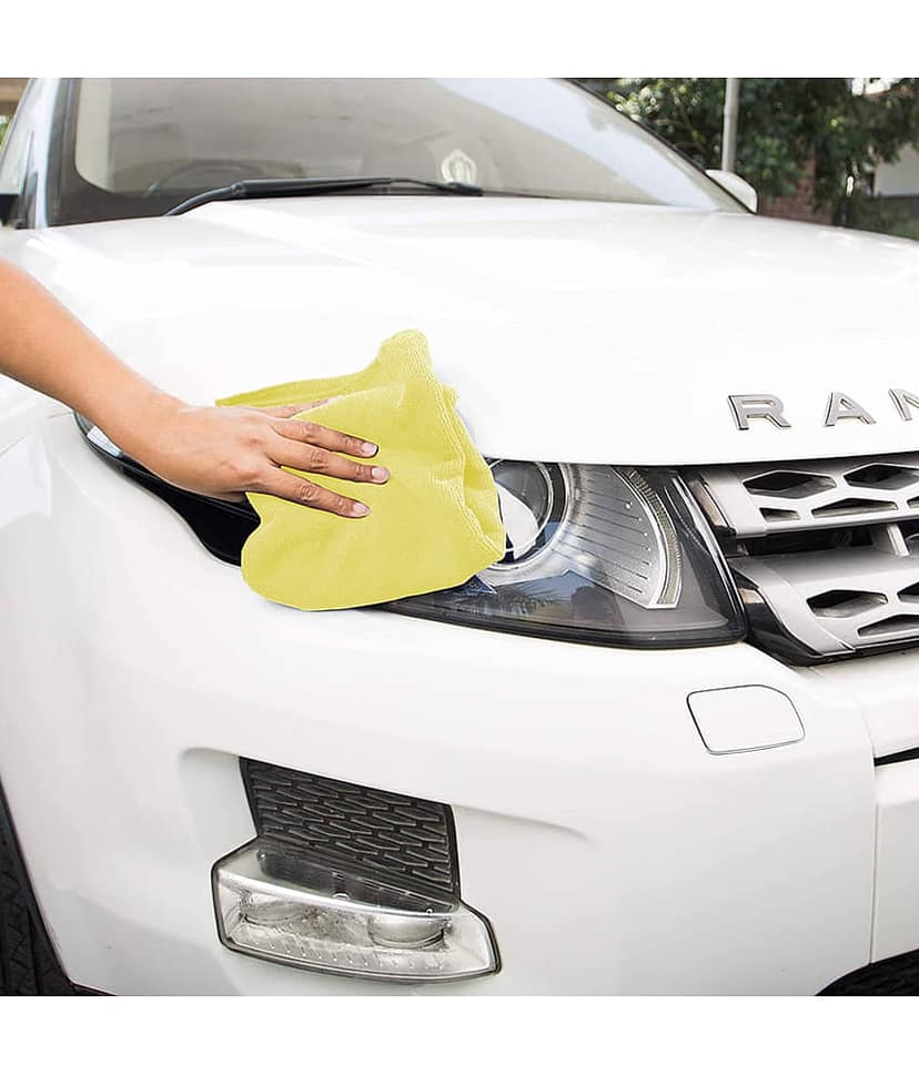 PROGIENCE - Multicolor 250 GSM Microfiber Car Cleaning Cloth For Automobile car accessories( Pack of 6 ) view 2