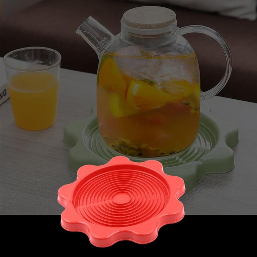 Multifunction Place mats Waterproof Anti-Slip at Insulation Table Mats Thermos Bottle Cup Mat Cup Coaster Kitchen Accessories, Home Thermos Kettle Pad, Heat Proof Pad Heat Insulation Pad (23×23 CM) view 5