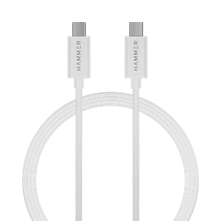 Hammer Type C to Type C 5A (100W) PD Fast Charging Cable with EMK Chip, 1.5 Meter Anti-Breakage Wire