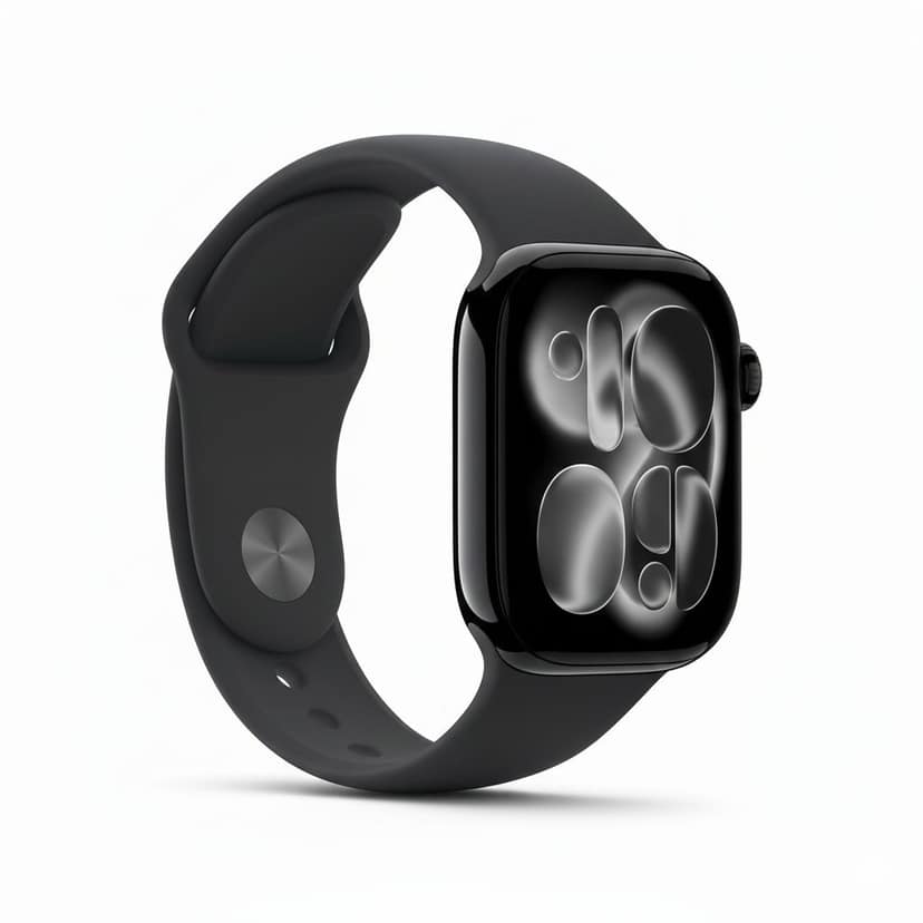 WEKTU Series 11 Smart Watch – 46mm Jet Black Aluminium Case with Black Sport Band (APPLE) view 2