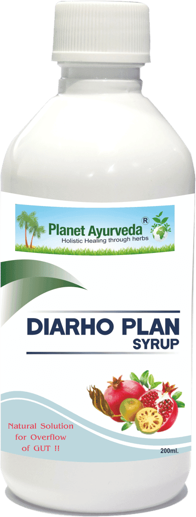 Planet Ayurveda Diarho Plan Syrup [Pack of 3] - Natural Ayurvedic Solution for Diarrhea and Dysentery - 200ml