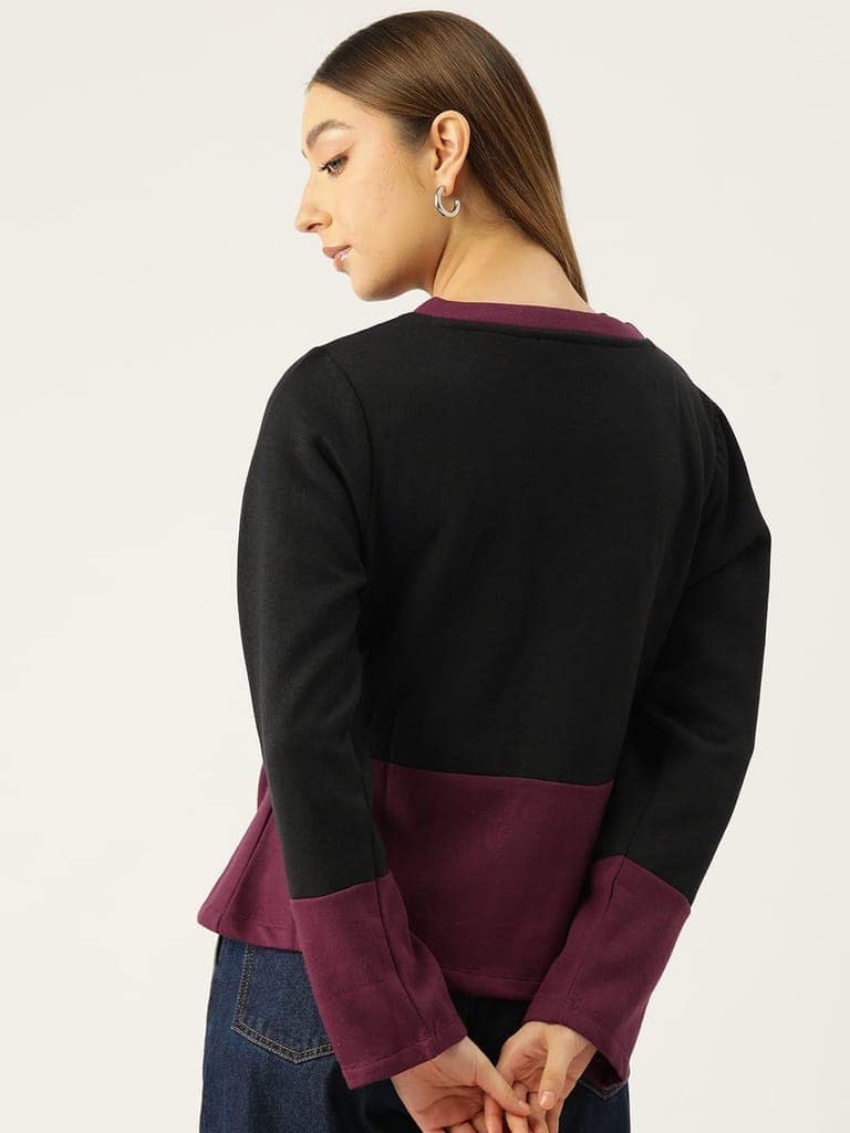 Colourblocked Fleece Sweatshirt view 3