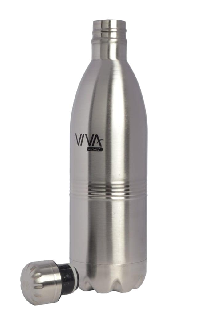 Viva smart's Smart Thermal hot and Cold Steel Water Bottle 500ml Silver view 2