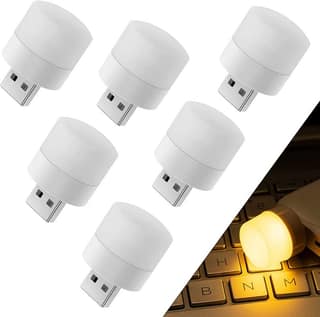 BREEPREE Mini USB Portable LED Night Light Pack of 10