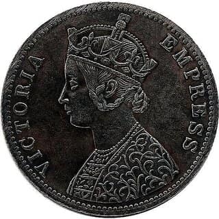 Victoria 1 Ruppes Alwar State Rare Collection Old Coin - Collectible - Gift Item