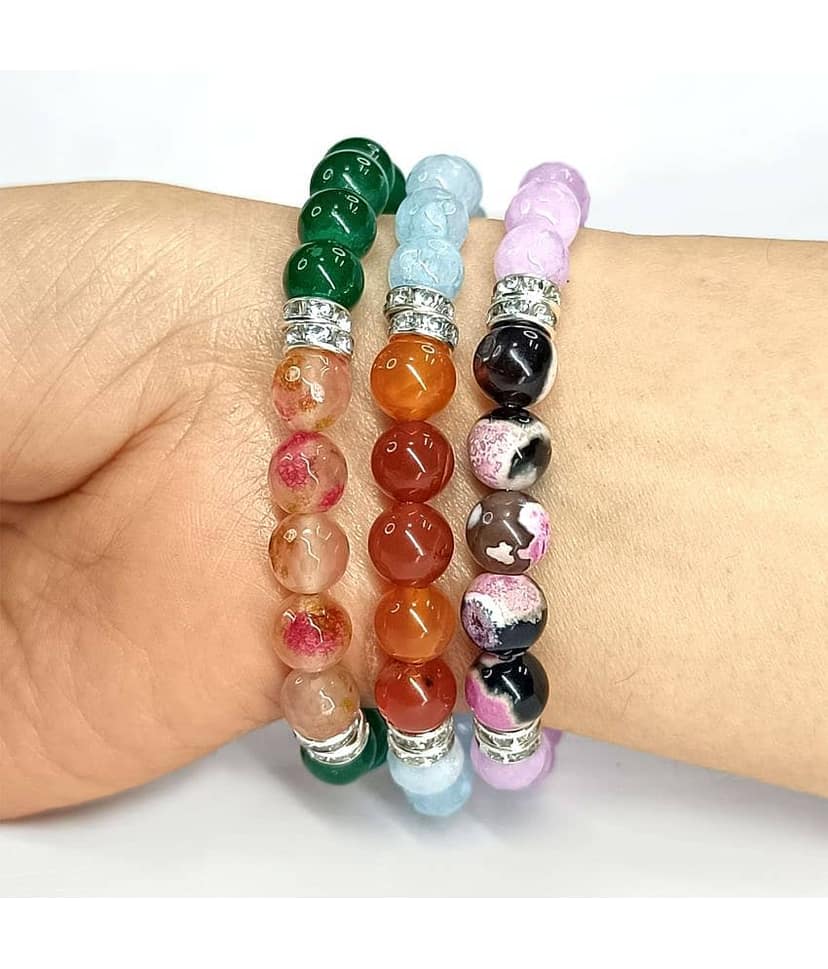 DAIVYA WELLNESS - Multicolor Bracelet ( Pack of 3 ) view 2
