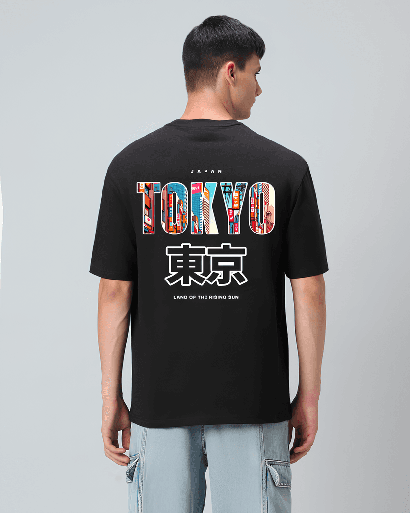 Tokyo Black Oversized T-shirt