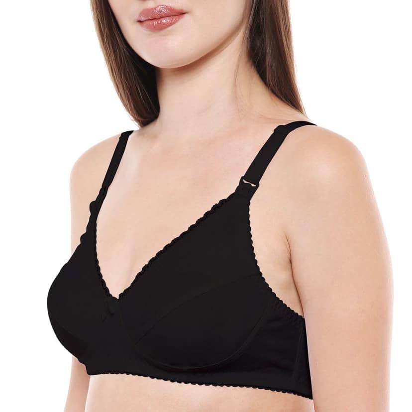 Bodycare 100% Cotton Non Padded Non wired Feeding Bra-Pack of 3 view 5