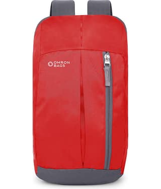 OMRON BAGS 12 Ltrs Polyester Backpack *For Men & Women ( Red )