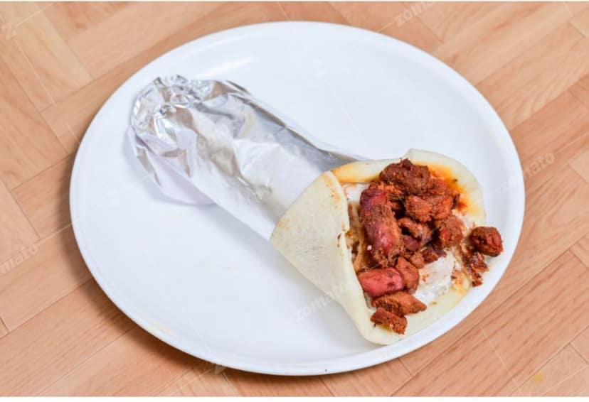 Chicken tikka cheese shawarma