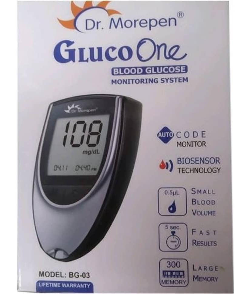 Dr. Morepen Glucometer view 2