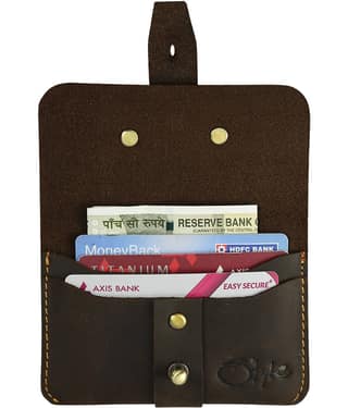 STYLE SHOES Button Green Card Holder