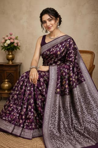 Pashmina Silk Blend Sarees