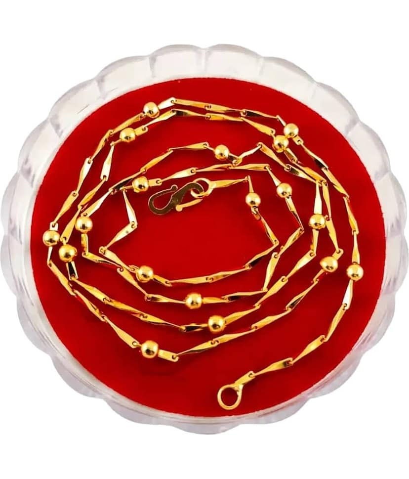 AKLINA Gold Plated Chain ( Set of 3 ) view 2