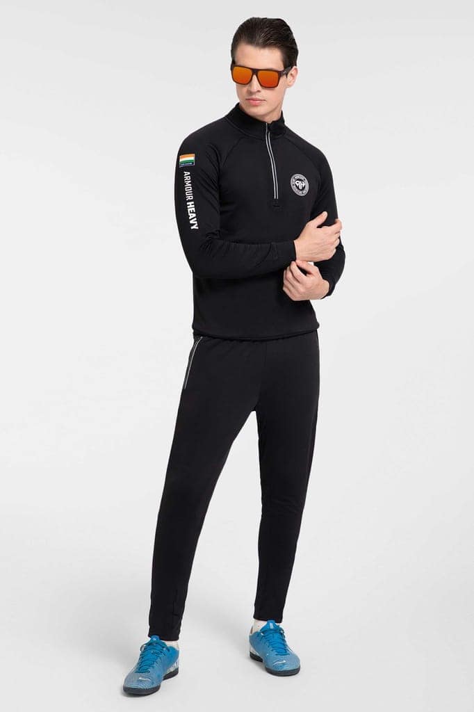 High Neck Black Polo Jacket Patriot Collection (All Weather) view 3