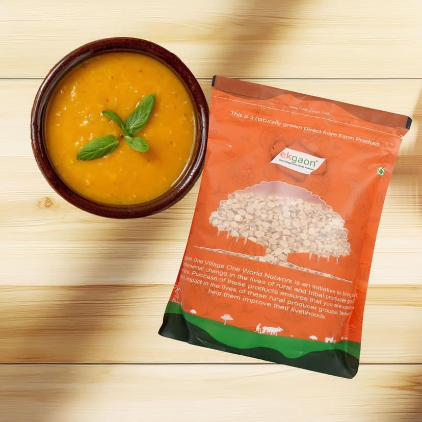 Unpolished Desi Arhar Dal (SplitRahar or Tur or Pigeon Pea)500g view 4