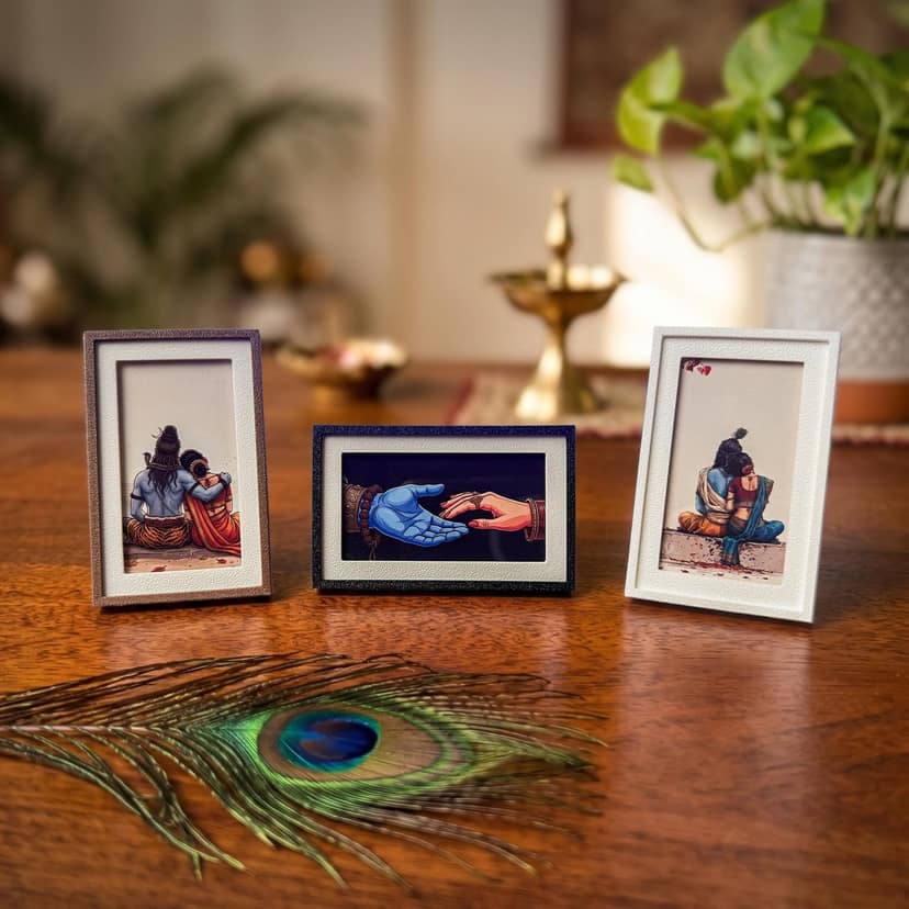 Shiv Parvati Fridge Magnet - Couple's Favorite Gift