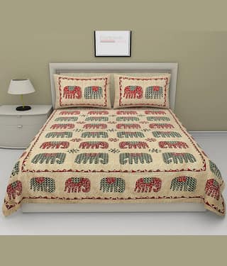 Frionkandy Cotton King Bedsheet ( Assorted )