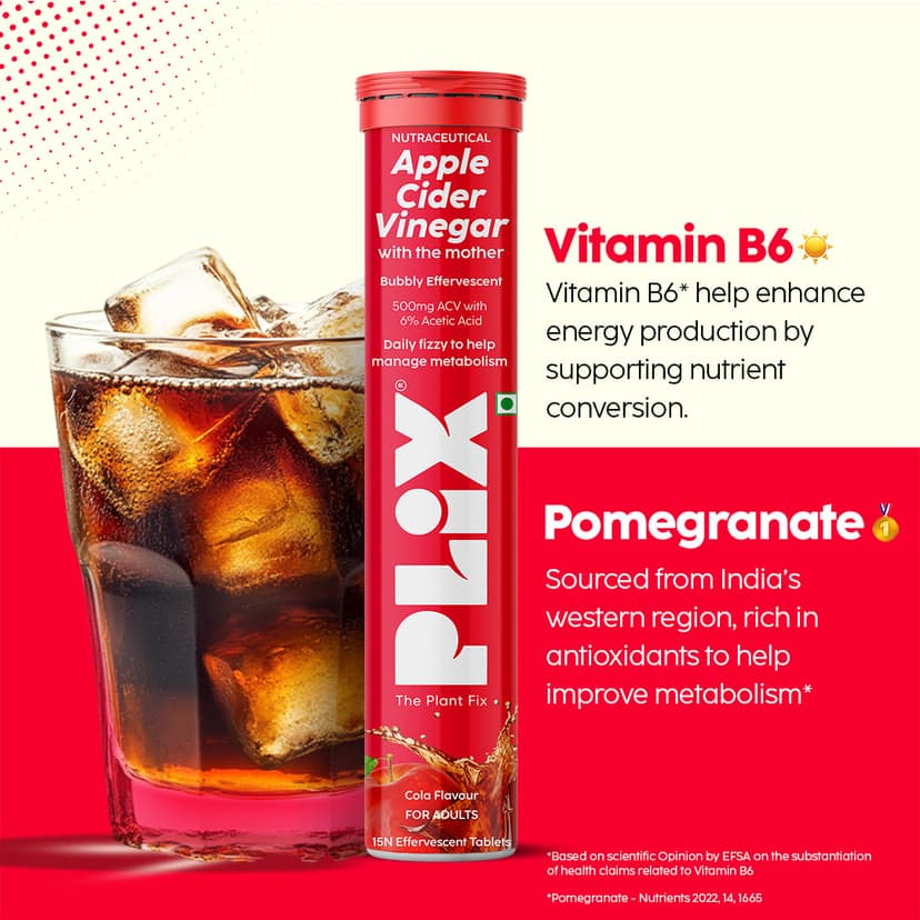 Apple Cider Vinegar Effervescent with the mother pack of 4 tubes__1 Month__60 Tablets view 5