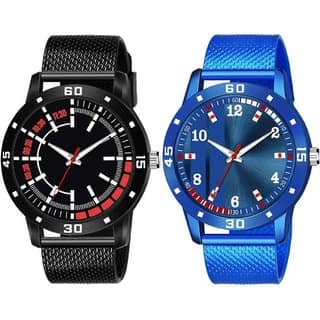 HRV Men's Round Dial Multi Strap Analog Watch