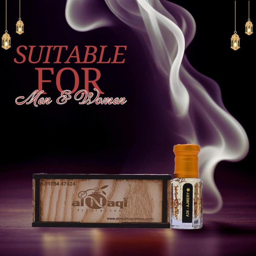 Alnaqi Ajmery Attar Attar | Alcohol Free| Pack Of 1 | Original & Long Lasting Fragrance | Most Wanted Arabian Aroma |Unisex | view 3