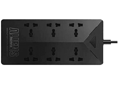 Remax Aliens Series Hub 5 USB US, CN, EU, UK - Black - RU - S4 view 2