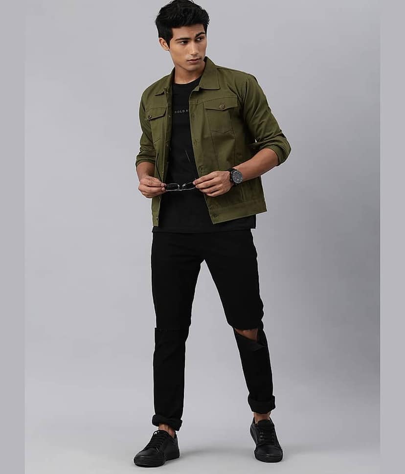 VOGATI Denim Men's Denim Jacket - Navy ( Pack of 1 ) view 5