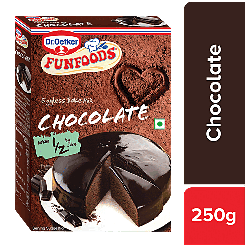 Dr. Oetker FunFoods Eggless Bake Mix Chocolate, 250 g