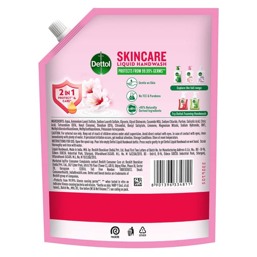 DETTOL HANDWASH SKINCARE 1.35L view 2