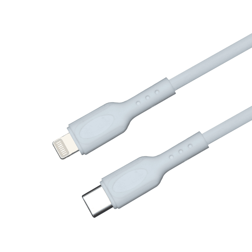 Champion Type-C to iPhone PD 27W Data Sync & Charging Cable PVC for all Apple & Lightning Port Devices (White) view 2