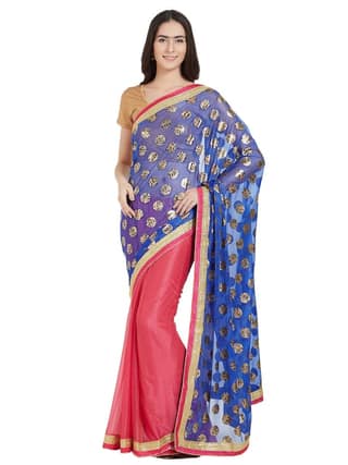 Florence net with Blouse Piece Saree