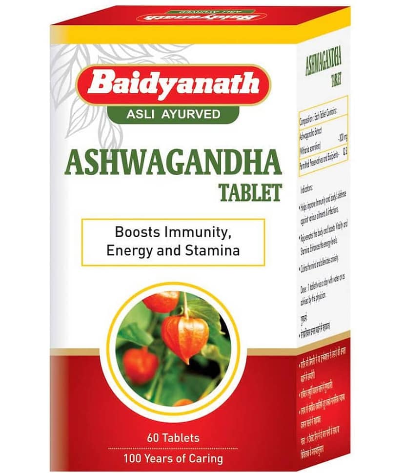 Baidyanath Ashwagandha Tablet 60 no.s Pack of 3 view 2