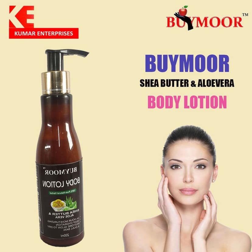 BUYMOOR Body Lotion Shea Butter & Aleo Vera | 24 Hours Lightweight Moisturization | Makes Skin Soft & sliky |Absorbs Quickly | Zero Stickiness (200 ml)Pack of 1 view 3