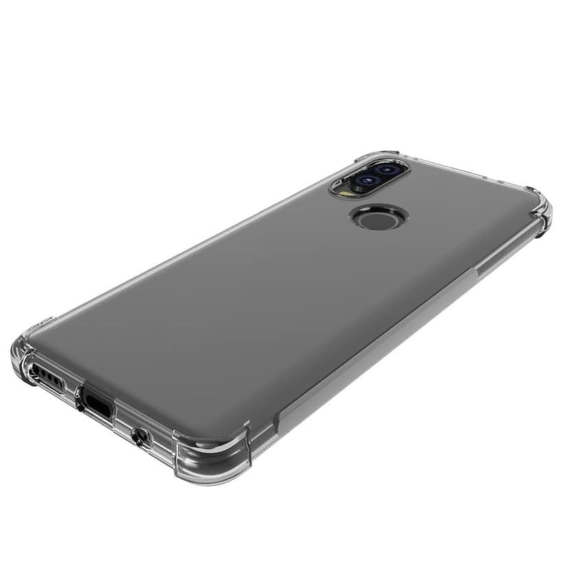 USTIYA Case for Moto one Vision P40 Clear TPU Four Corners Cover Transparent Soft view 4