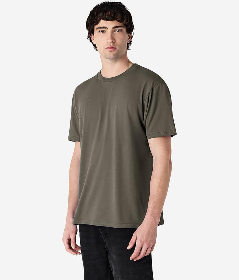 Gildan Men Cotton Regular Fit Solid T-Shirt ( Grey Melange ) view 3