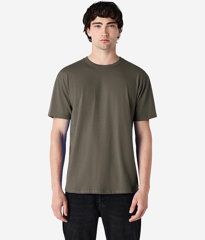 Gildan Men Cotton Regular Fit Solid T-Shirt ( Grey Melange ) view 6