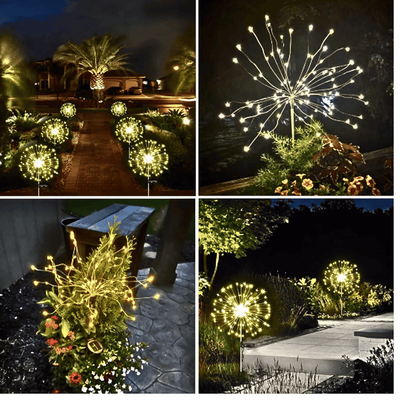 SAHAPECT Solar LED Light, 90 LED 40 Copper Wire, Warm White, Firework Light Lamp - Pack of 2 view 8