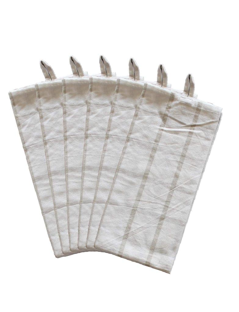 AIRWILL, 100% Cotton Kitchen Towels, Pack of 6 pcs