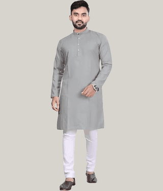 Balaji's Blue Cotton Blend Regular Fit Men's Kurta Pyjama Set ( Pack of 1 )