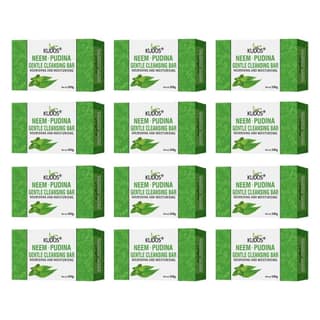 Kudos Best of Natural Ingredients, Antiseptic and Moisturising Bathing Soap with Aloe Vera, Neem, For Smooth, Soft & Nourished Skin (75gm)