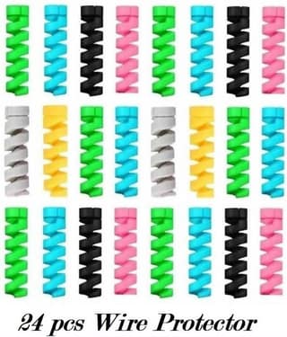 UNICAL Shock Resistant Cable Protector for Smartphones and Tablets ( Multicolor )