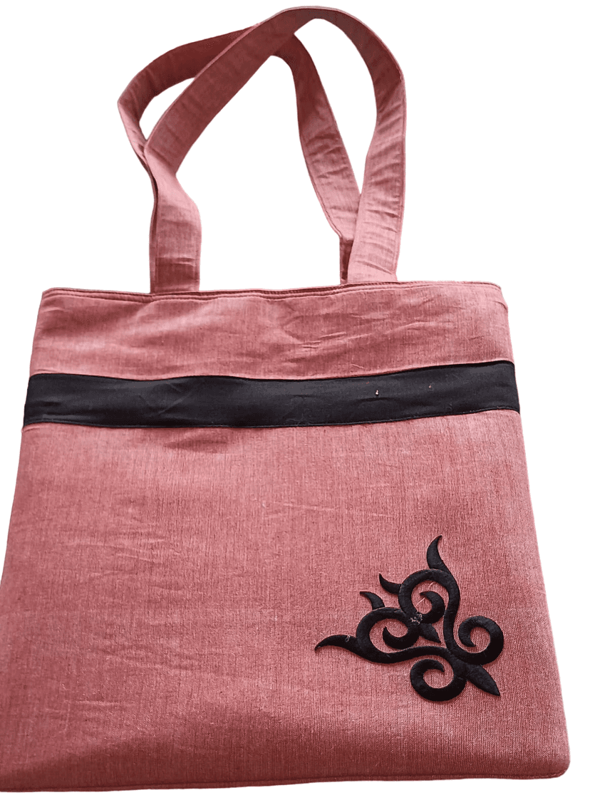 Jute Bag - Hand-Painted, Eco-Friendly Tote Featuring Traditional Vibrant Art of Nature and Mythology, Durable and Stylish for Shopping, School, or Unique Gift