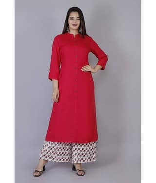 Doriya - Pink A-line Rayon Women's Stitched Salwar Suit ( Pack of 1 )