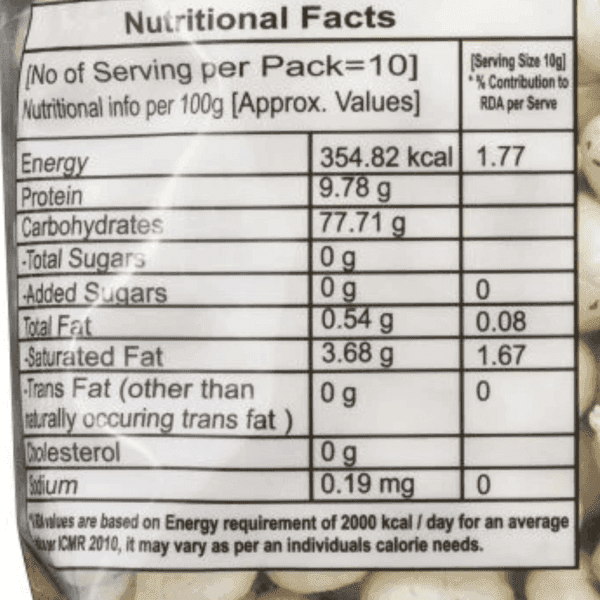 POPPED RAW MAKHANA BUY 1 GET 1 FREE(2*250G) - 500 gm view 3