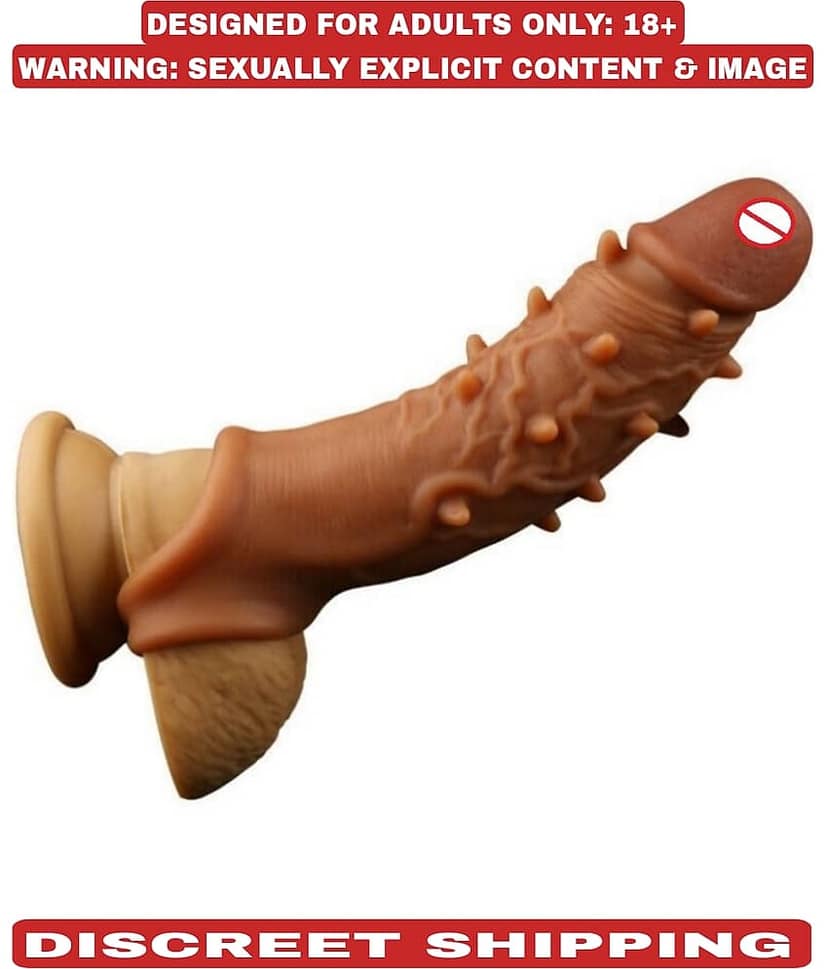 6 INCH PREMIUM QUALITY SILICONE DOUBLE HOLE REUSABLE PANIS SLEEVE FOR MEN BY KAMAHOUSE (LOW PRICE SEX TOY)