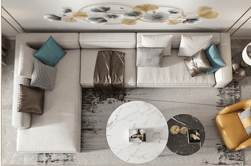 Luxury 3D Floral Wall Art Decor – Modern Abstract Flower Metal Wall Hanging for Living Room, Bedroom & Office view 2