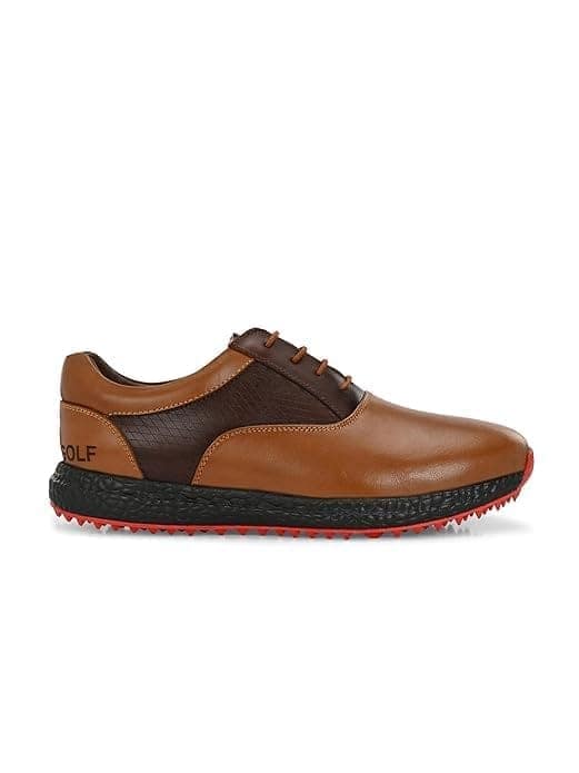 HITCARO Men Proffessional Leather Golf Shoes | Lace-Up | Phylon Sole |Waterproof | Comfortable | Breathable | Sports Shoes