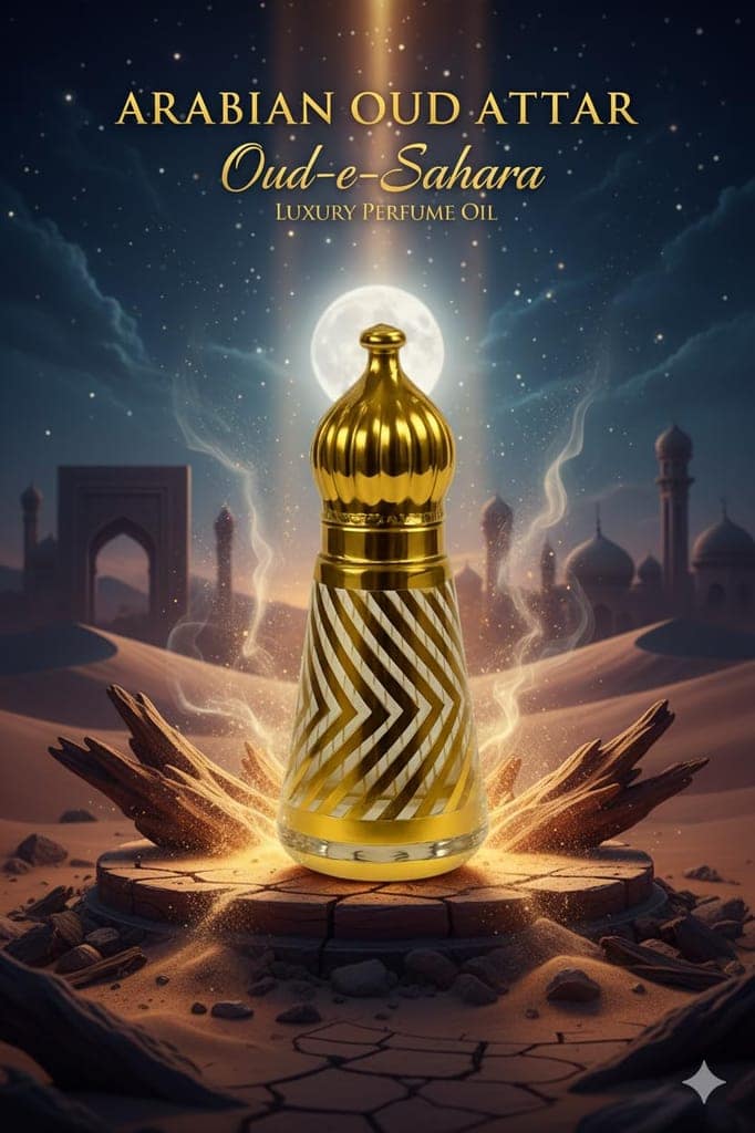 Arabian Oud Attar (12ml) | Long Lasting Arabic Oudh Attar for Men & Women | Alcohol-Free Luxury Fabric Use Attar by LinBerlin view 5