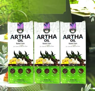 Artha Herbal Pain Relief Oil for Joint, Muscle & Back Pain (Pack of 3 - 300ml)